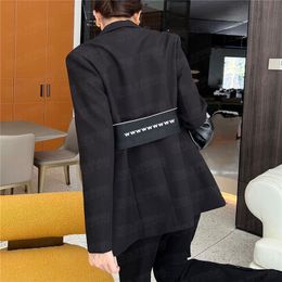 Lettres en ligne de combinaison vestes pour femmes Black Blazer Designers enrober les vêtements de haute qualité Ladies Extérieur