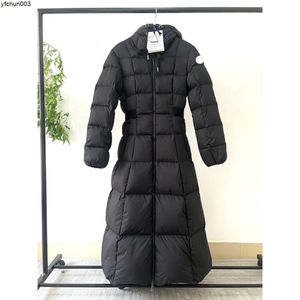 Luxe Designer Dames Lange Donsjassen Frankrijk Merk Gebreide Stiksels Middellange Moncleire Maya Geborduurde Letter Badge Meisjesjas Parka's Mm9k