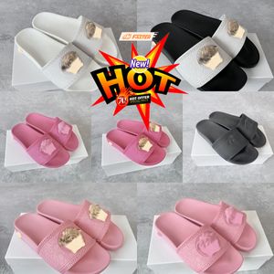 Luxe designer dames sandalen platte slippers zomer strand damesglijbanen kanaal casual sandalen eur 35-45