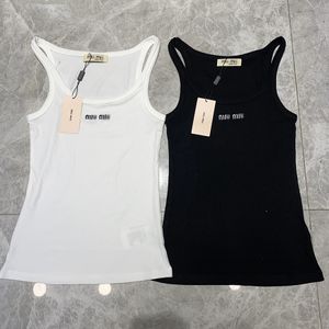 Designer de luxe Femmes T-shirts Summer Tops Crop Sexy Off Épaule Noir Débardeur Casual Sans Manches Dos Nu Top Chemises Solide Couleur Gilet