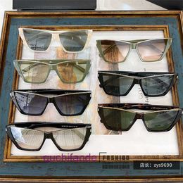 Luxe ontwerper YSSL Brand Zonnebril Persoonlijkheid Mode Ins Trendy Cat Eye Sunglasses Star Net rood Same Sl369