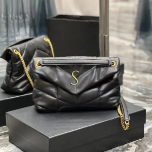 Luxurys Womens Top Handle Puffer Envelope Sac Fashio Mens Tote Handbag Designers Real Leather Messenger Sac Lady Clutch Clating Sling Crossbody Bodor Sacs Sacs