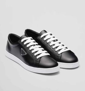 Luxe ontwerpers merk geborsteld lederen sneakers schoenen voor mannen lage top skateboard wandelen topkwaliteit comfort korting man schoenen EU38-45 doos