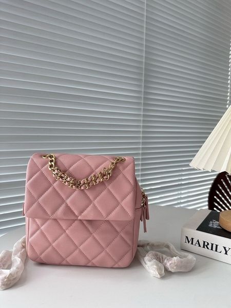 Diseñadores de lujo Bolsa de caviar Monedero Mochila de lujo Hombros El cuerpo del canal cruzado Cartera de mujer Titular de la tarjeta Cartera Duma Mini bolso