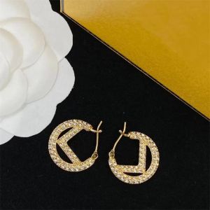 Luxe ontwerpers hoepel oorbellen voor vrouwen hoepels oorbel ontwerper gouden hoepels oorstekers vrouwen parels diamanten hangers geschenk bruiloften 2306015PE