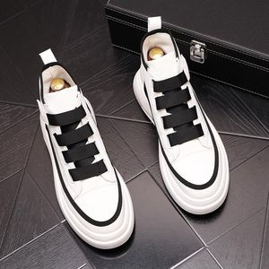 Luxe ontwerpers vat je jurk trouwfeest schoenen lente herfst sport casual laarzen merk mode mannelijke witte ronde ronde teen trend rijden wandelen loafers