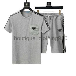 Designers de luxe pour hommes de survêtement en t-shirts Broidered Letterre Fashion Sportswear Suit Men Vêtements Summer Running Wear T-shirt T-shirt à manches courtes