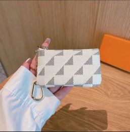 Diseñadores de lujo Mini Monedero Llavero Moda Para Mujer Para Hombre Titular de la Tarjeta de Crédito Monedero Monedero Anillo Llavero 98521