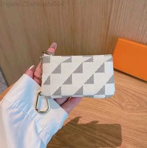 Diseñadores de lujo Mini monedero llavero moda para mujer para hombre titular de la tarjeta de crédito billetera anillo O84J