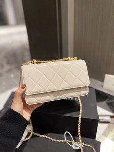 Luxe ontwerpers schoudertassen Hoge kwaliteit dames kaviaar lamsleer clutch Gabrielle Gewatteerd voor dames Glod Chain Crossbody Tas Totes Woc Messenger Bags