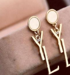 Luxe ontwerpers Stud Women YS Earrings Letters Ear Stud Men Earring Gold Silver Sieraden Accessoires Geschenk voor Girls