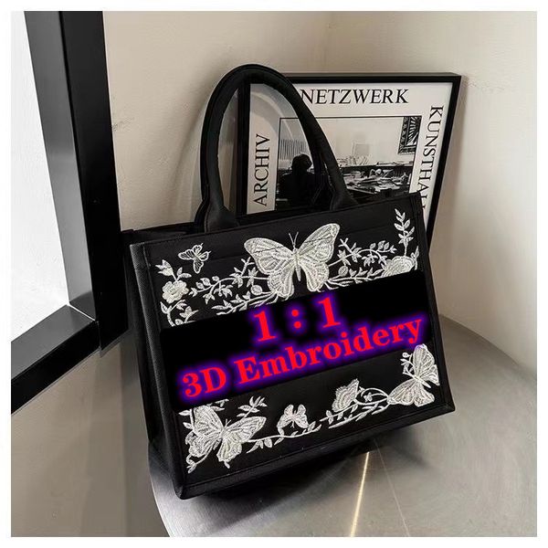 Designers de luxe Le sac fourre-tout Top Totes original sac Tiger 3D Broiderie livre à main sac fourre-tout