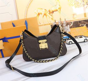 Diseñadores de lujo TWINNY bolso Hombres mujeres Cadena trenzada Cross body bags M46659 Brown Old Flower Shoulders bag clutch totes hobo monederos billetera al por mayor