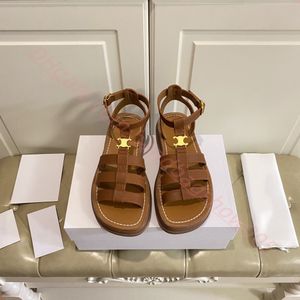 Luxe ontwerpers dames slijbanen slippers sandalen triomphe leer opening teen verstelbare gesp slippers handgemaakte diamantpatroon tractie dikke rubberen buitenzool