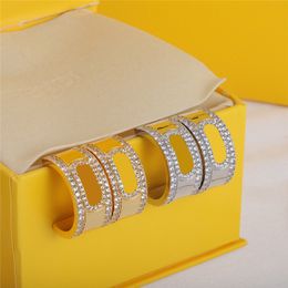 Designers de luxo brincos de argola femininos para mulheres brinco de ouro bijuterias clássicas com letras banhadas a ouro 18 K brincos para festa de casamento