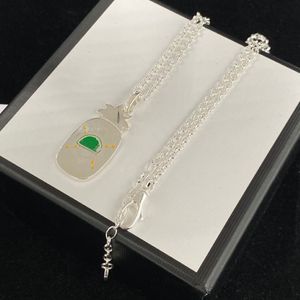 Luxe Design Zilveren Ketting Klassieke Mode Hoofdketting Retro Paar Kettingen Ketting Seiko Sieraden Supply265q