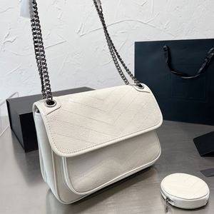 Luxe desinger -tassen handtassen mode klassieke schoudertas merken lederen crossbody handtas dames ketting handtassen