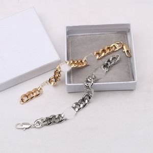 Luxe Desinger Marque Lettre Chaîne Bracelet Femmes Plaqué Or 18 Carats Cristal Strass Perle Bracelet Lien Couple Cadeaux Bijoux Accessoires