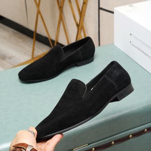 Luxe Destin hommes chaussures habillées mocassins en cuir plat oxfords noirs oxfords appartements en cuir véritable fête de mariage à talons bas avec la taille de la boîte 38-44