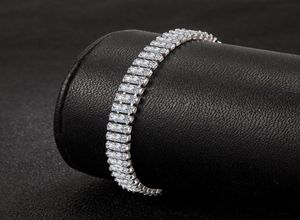 Luxury Diamond Bracelet Tennis Diseñador de acero inoxidable de acero inoxidable MOISSANITE Caqueta de enlaces de enlace brazaletes Bangles Valentines Day ChirstM8020139