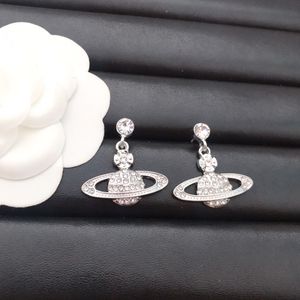 Luxe Diamond Merk Designer Oorbellen Letters Stud 18K Vergulde Geometrische Beroemde Sieraden Vrouwen Oorbel Bruiloft Cadeau
