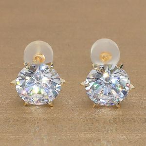 Luxe diamanten oorbellen geslaagd voor de test Moissanite Studs 10K goud 3 mm-8 mm Moissanite oorbellen voor mannen en vrouwen cadeau