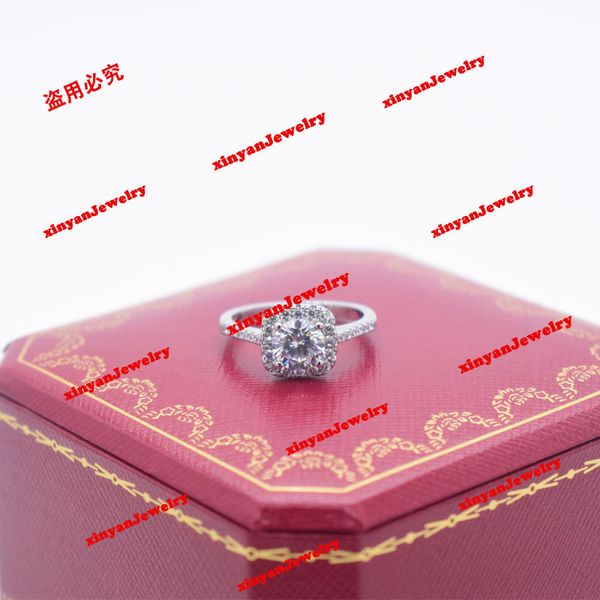 Bagues en diamant de luxe Designer 925 Silver Women Girlfr iand Gift Jewelry Lover Sparkling Ring