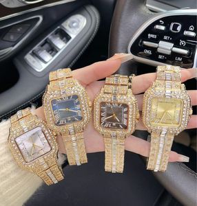 Luxe diamanten horloge Herenhorloge Designer-horloges met nauwkeurige stalen kast en band Mineraal Super spiegeloppervlak