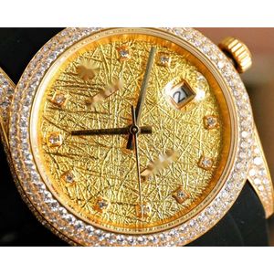Relojes de diamantes de lujo Reloj Ice Out para hombre Datejusts de alta calidad Fecha Día Menwatch 8FYV Movimiento mecánico Uhr Crown Bust Down Montre Full Diamond Rolex Reloj