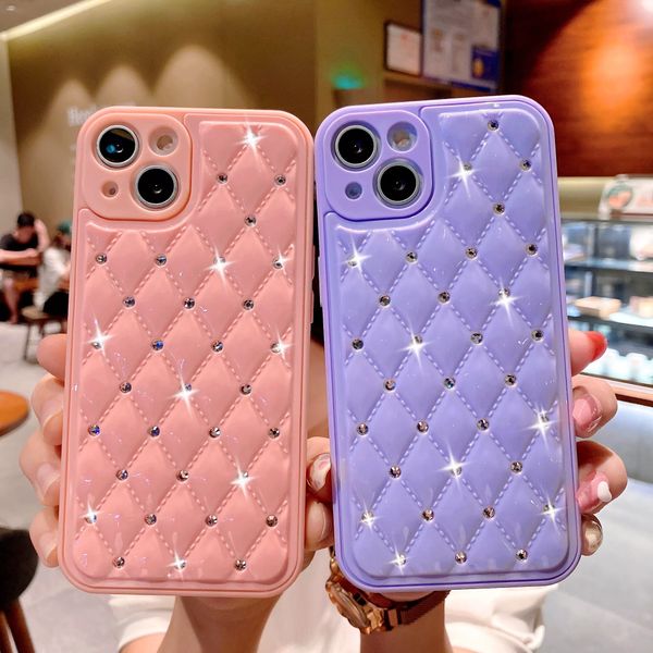 Fundas de teléfono con estilo de bolso de señora con diamantes de lujo para iPhone 13 12 11 Pro Max Xs Xr 7 8 Plus