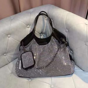 Diamants de luxe Femmes Sac à bandoulière Grands sacs de magasin pour femmes 2022 Bling Sacs à main et chaînes de sac