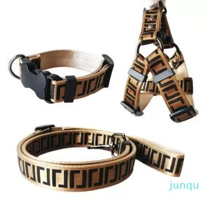 Colliers de luxe pour chien Laisses Set Designer Laisse de chien Ceintures de sécurité Collier pour animal de compagnie et chaîne pour animaux de compagnie pour petits chiens de taille moyenne Chat Chihuahua Caniche Bouledogue Corgi Carlin