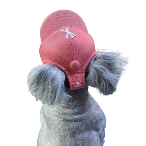 Luxe Chien Chapeau Casquette De Baseball Coupe-Vent Voyage Sport Chapeau Luxurys Designers Cap Fournitures Pour Animaux Chien Vêtements Respirant Chapeau De Soleil Pour Chiens D2110098Z