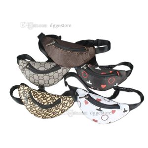 Sac de messager de luxe pour chien sac à dos pour animaux de compagnie classique imprimé lettre en cuir sac de taille pour chat accessoires pour animaux de compagnie mignons pour petits, moyens et grands chiens chats F15