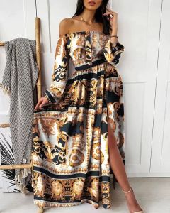 Robe de luxe Robe maxi pour femmes vestido de mujer robe de soirée d'été