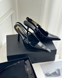 Luxe kledingschoenen Hakken Schoenen Vrouw Ontwerper Lakleer Dame Damesjurk Galajurk Whitedress Feest Bruiloft Dames Pompen