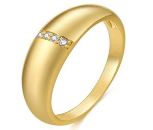 Anillos de boda de pareja de color dorado de Dubai de lujo para hombres y mujeres Alianza de amor casado Anillo de joyería de acero inoxidable 316L Matrimonio2066664
