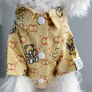 Luxury Dulishejisi Shirt Vêtements Pet Vêtements Pet Small Dog Teddy Schnauzer Bichon Cat Big Dog Giant Sassa Golden Retriever Modèle d'été