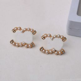 Luxus Ohrring Charme Vintage Designer Ohrring Für Frau Marke Brief Stud Ohrring Hochzeit Geschenk Zubehör