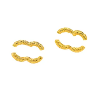 Pendientes de aretes de lujo Pendientes de diseñadores Pendientes de tachuelas Vintage Gold Silver Earings para mujeres Parring de acero inoxidable nunca se desvanecen Regalo de boda Zh016 B4