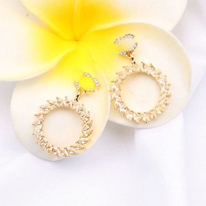 Boucles d'oreilles de luxe Designer Lettres Stud Boucle d'oreille Dangle 18K Plaqué Or Géométrique Marque Femmes Bijoux Accessoires Fête De Mariage Vacances Cadeau