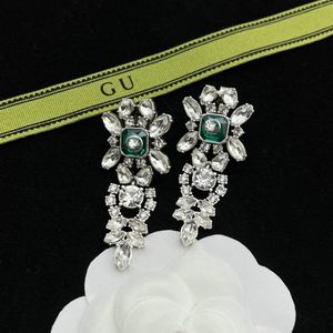 Luxe Oorbellen Dames Modeontwerper Stud Oorbellen Retro 18k vergulde diamanten oorbellen Huwelijksgeschenken