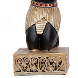 Luxury Egypt Sphinx Anubis Golden Candle Holder Resin Figurines Egyptien Decort Holder pour le bureau du bar du salon et plus encore