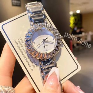 Montre de luxe élégante pour femmes, mode simple, montres carrées de 25mm, entièrement en acier inoxydable, couleur or et argent, jolies montres-bracelets pour femmes