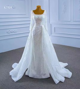 A-lijn trouwjurken Luxe elegante kanten bruidsjurk SM67334