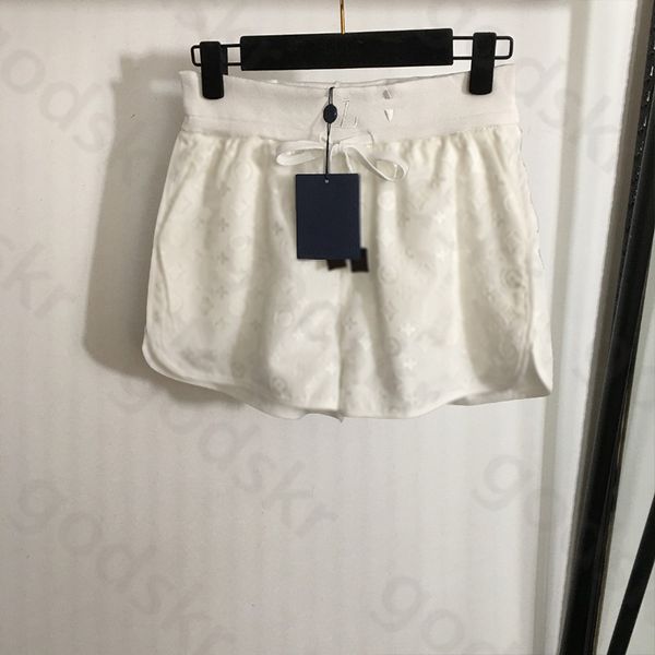 Short brodé de luxe pour femmes, short de styliste, taille large, décontracté, élégant, jambes larges