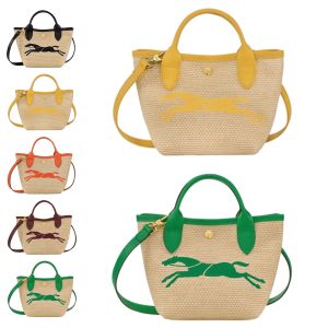 luxe geborduurde geweven tas Dameshandtas Stro canvas Designer clutch bags man schouderriem Strandhandtas