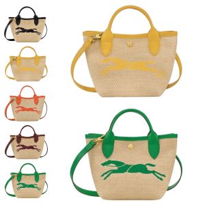 Mini Straw Basket Raffias Designer Strandtas riem Luxe Dames zomer handtas schouder geweven pochette Tas heren Crossbody Clutch reistas shopper draagtassen