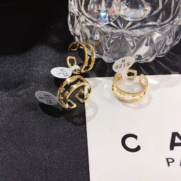 Luxe Engagement Love Gift Ringen Designer 18K Gold Stainless Steel Ring Summer New Charm Brand Jewelry Design Luxe sieraden voor dames