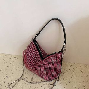 Sac de luxe Sac à mode Mode sans niche Super A Water Diamond Bright Instagram Single Single Hand Tensi